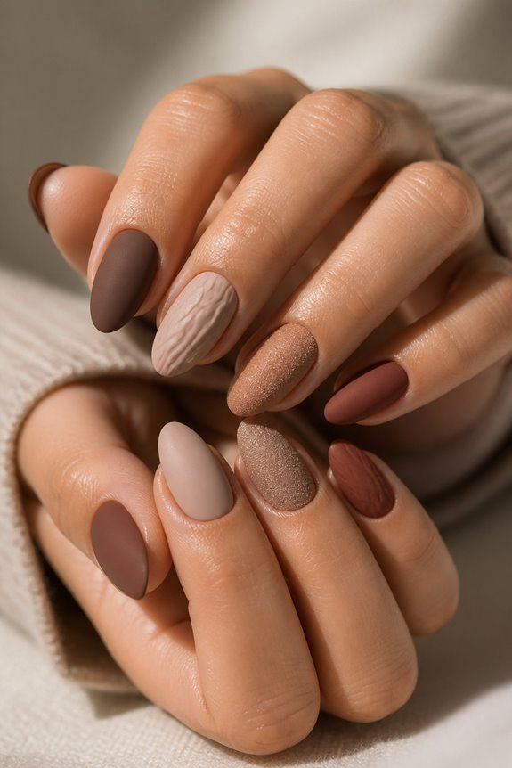 textured matte nail finishes