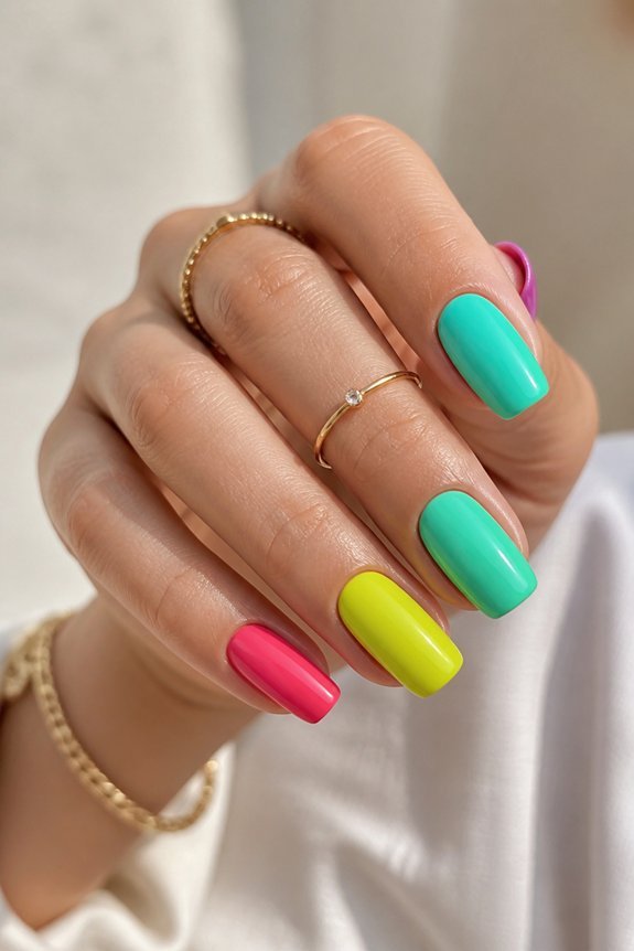 tropical vacation ready nail art