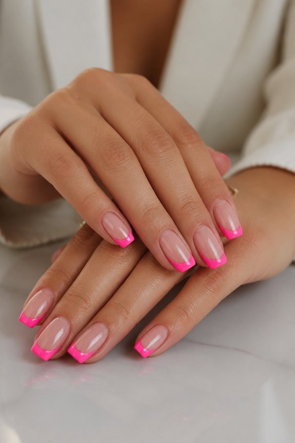 vibrant neon pink elegance