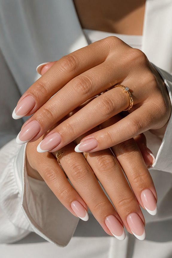 vibrant summer french tips
