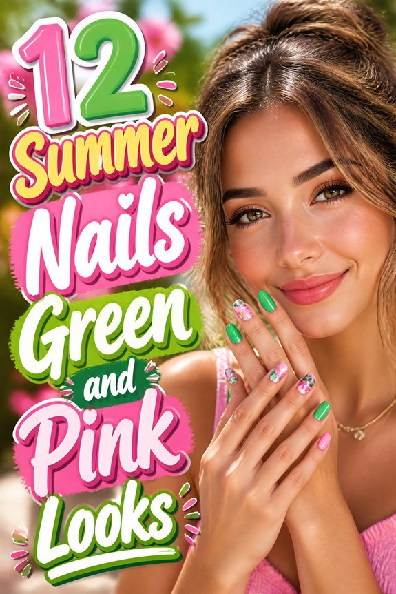 vibrant summer nail designs