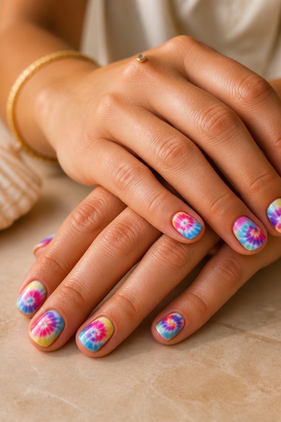 vibrant swirls of color