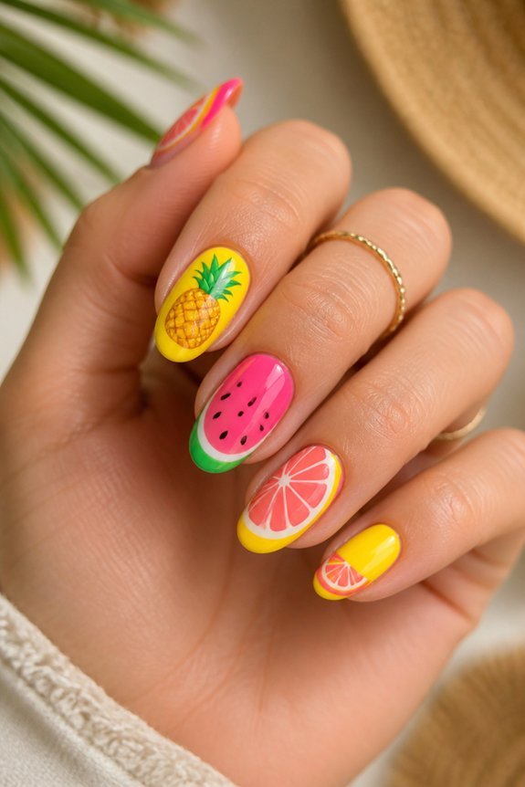vibrant tropical fruit designs