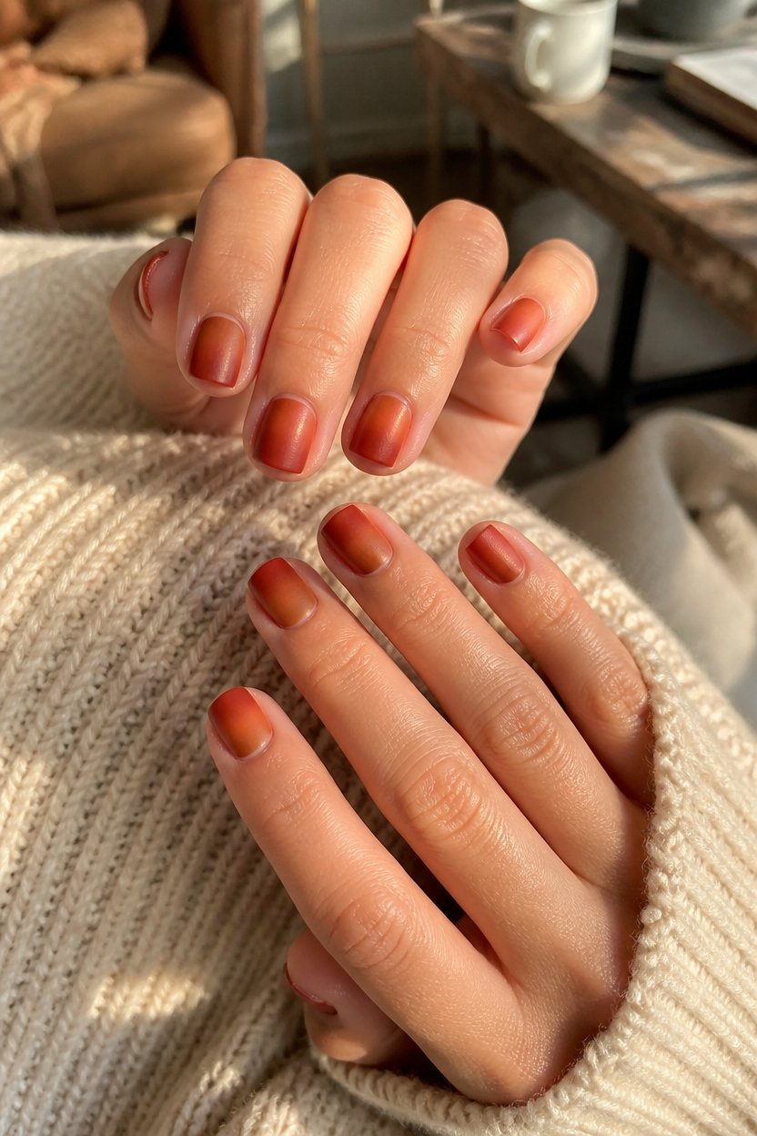warm earthy nail trends
