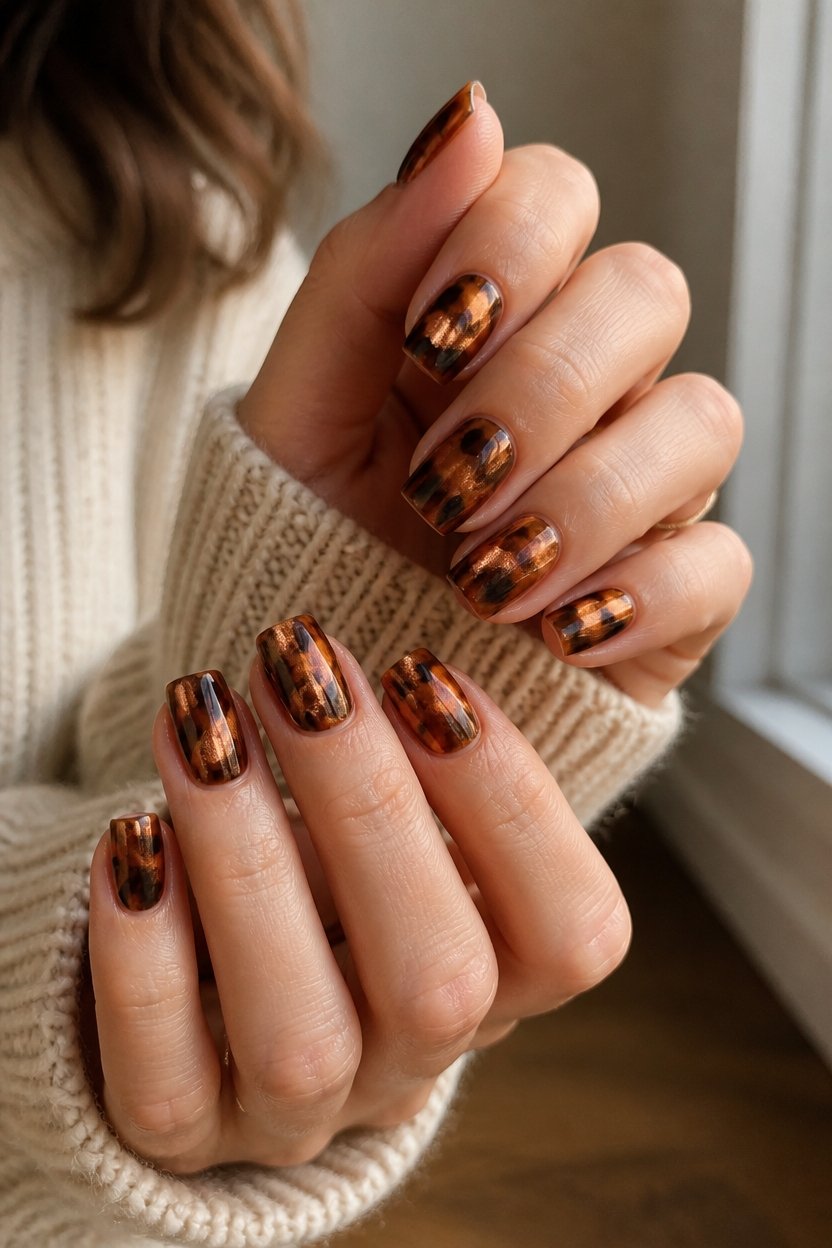 warm metallics organic patterns