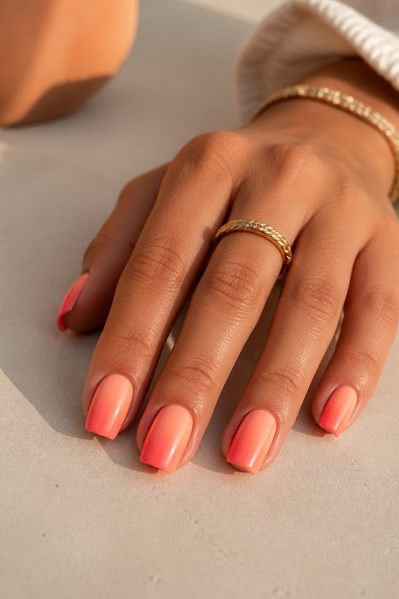 warm sunset nail colors