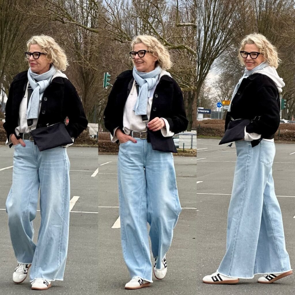 Build a Casual Layered Look With a Cropped Black Jacket_