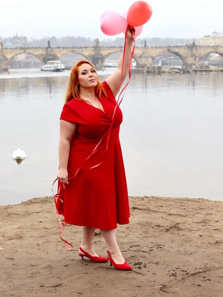 Choose a Red Wrap Midi Dress for Celebrations