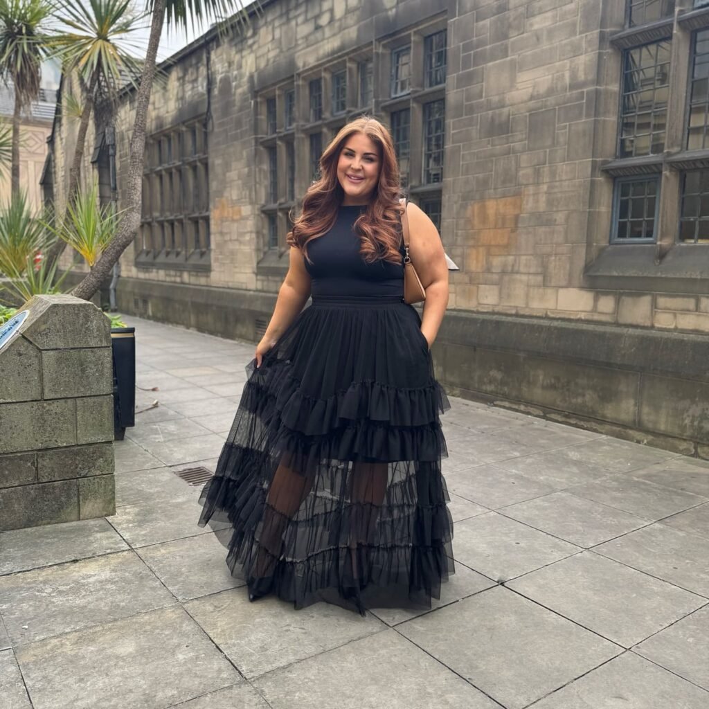 Make an Entrance in a Black Tiered Tulle Maxi Dress