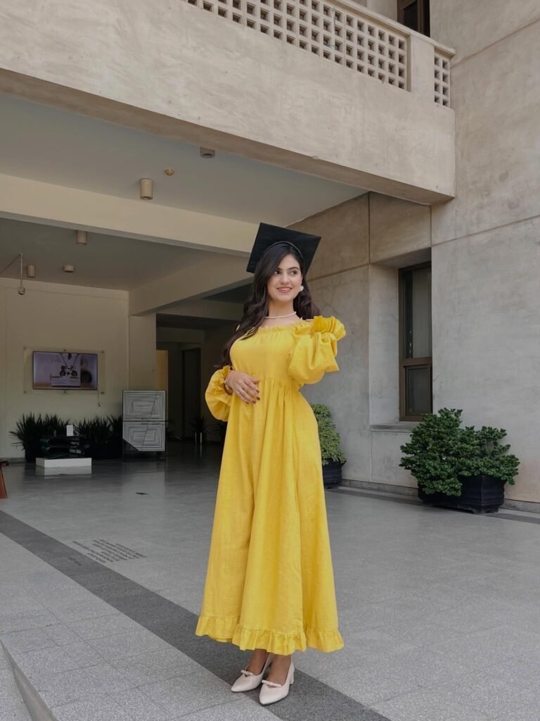 Marigold Yellow Maxi With Puff