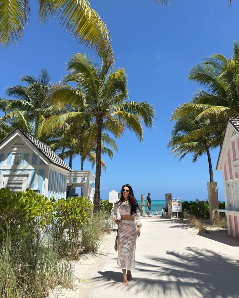 Try a White Crochet Set as a Stylish Beach Cover-Up