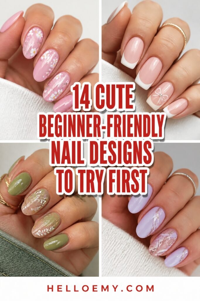 beginner friendly cute nail designs
