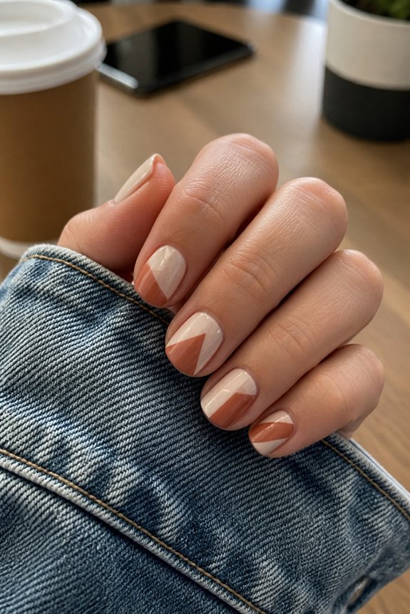 bold geometric nail designs