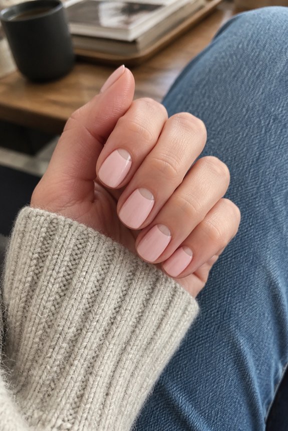 crescent moon manicure technique