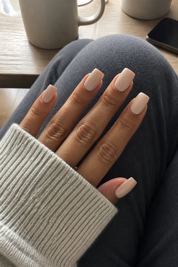 crisp modern square nails