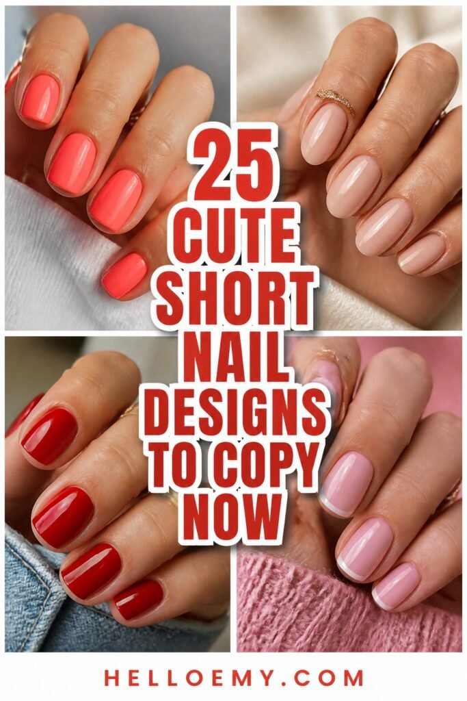 cute short nail ideas