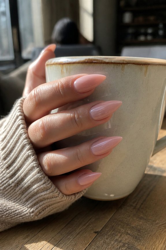 dramatic length with stiletto nails
