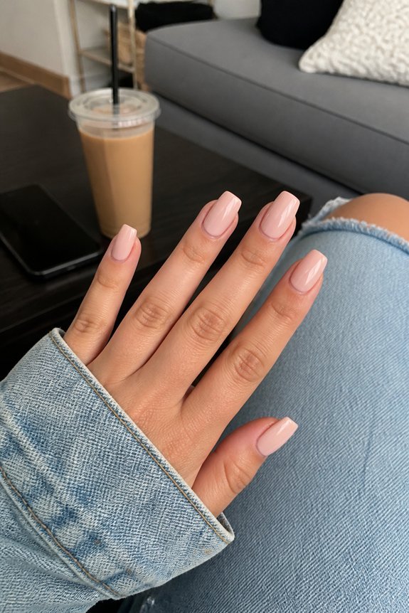 elegant curved nail design