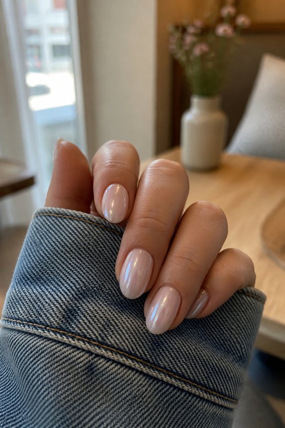 elegant sheer gel nails
