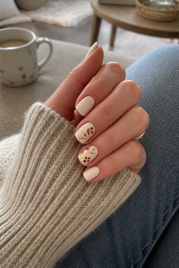 festive short nail designs
