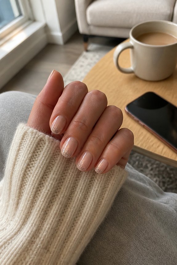 glitter tips for sparkle