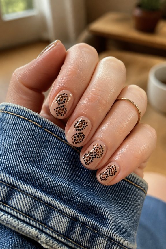 leopard print dot technique