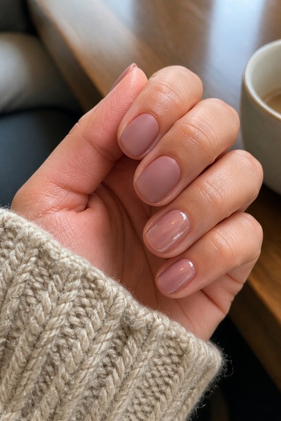 matte and glossy contrast
