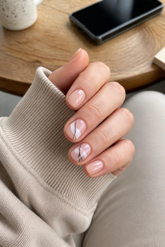minimalist nail art design