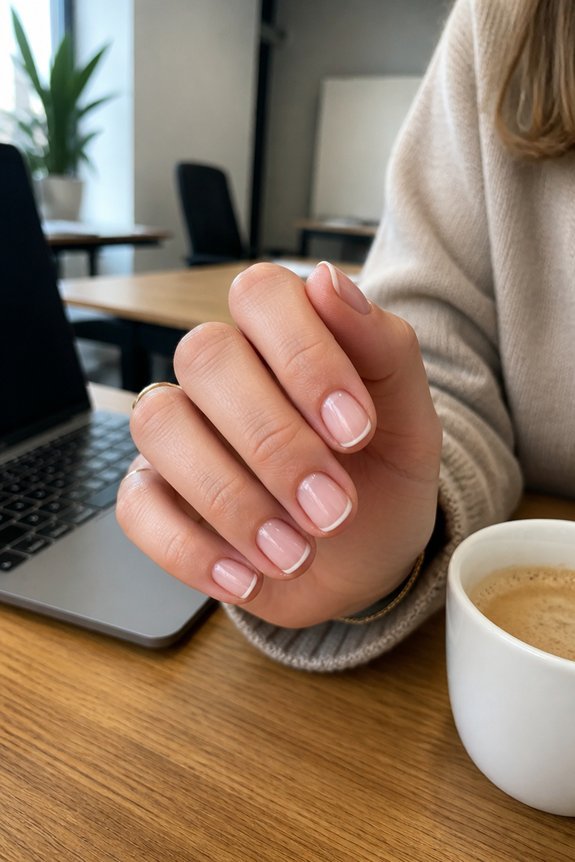modern micro french tips