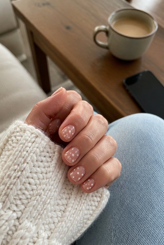 playful polka dot manicure