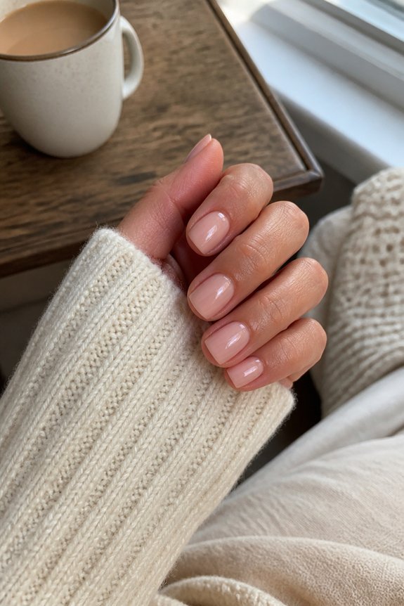 precise square nails technique