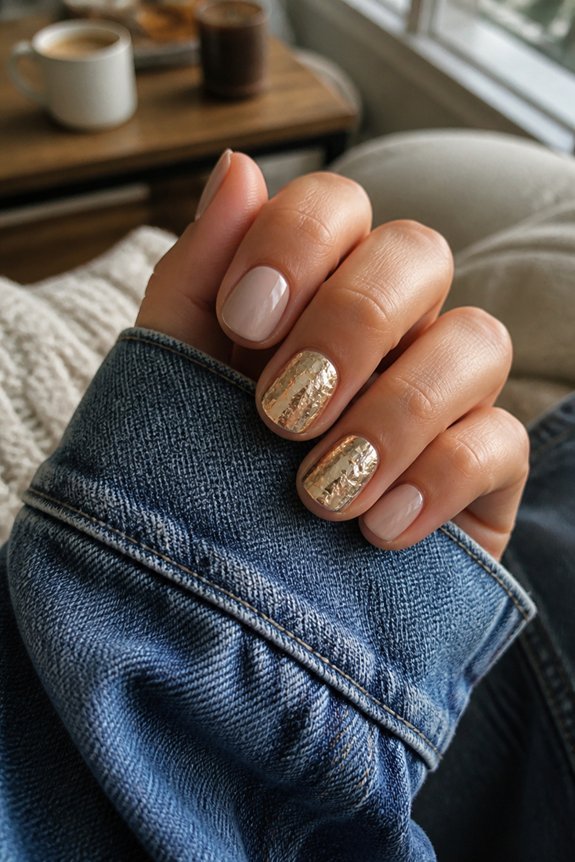 reflective foil nail accents