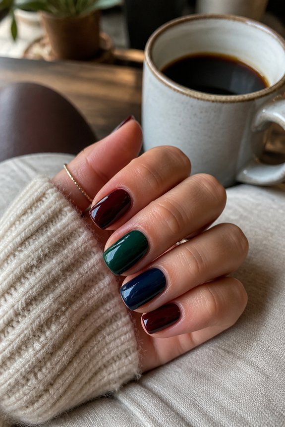 rich jewel tone nail styles