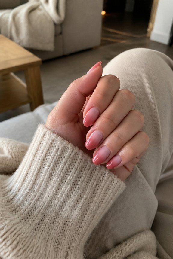 seamless gradient nail design