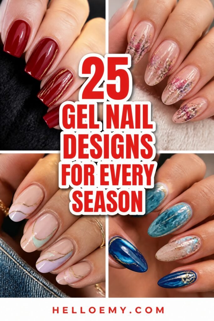 seasonal gel nail inspiration
