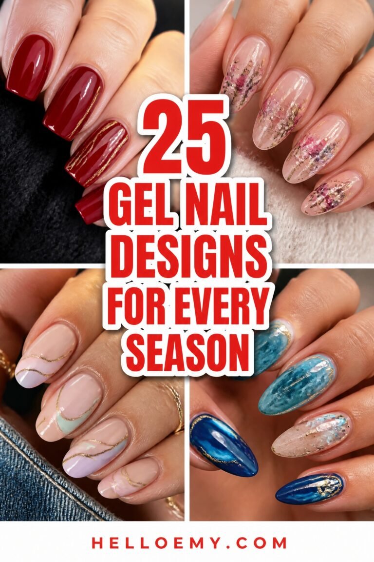 seasonal gel nail inspiration