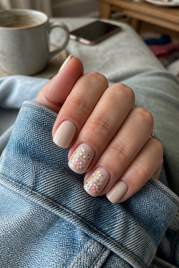 simple dot flower design