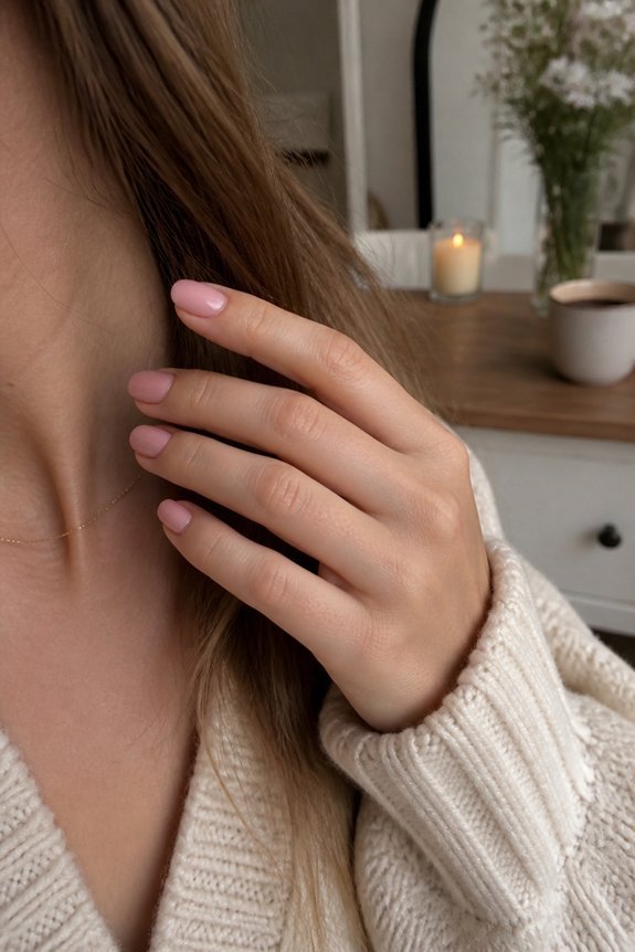 soft pink manicure option