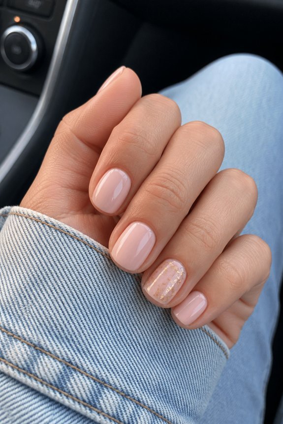 subtle accent nail elegance
