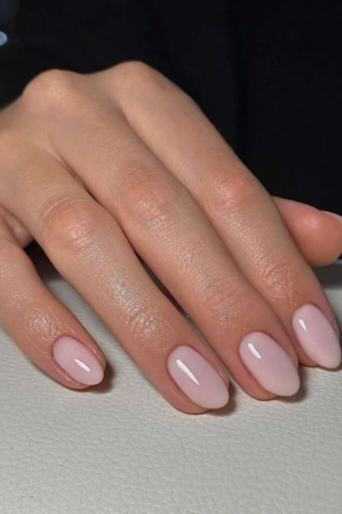 Bare-Look Nails With Just Enough Shine
