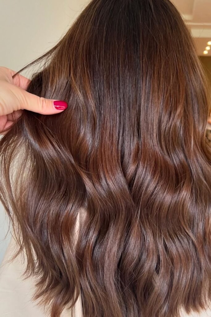 Bronde Ribbons on a Cool Brown Base