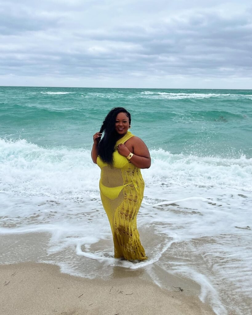 Chartreuse Crochet Maxi Dress In The Surf