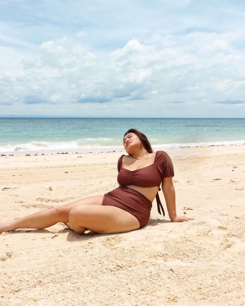 Chocolate Brown Two Piece With Puff Sleeves