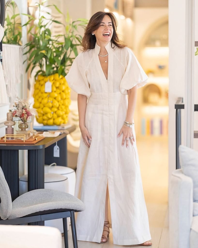 Cream Linen Wide Leg Jumpsuit