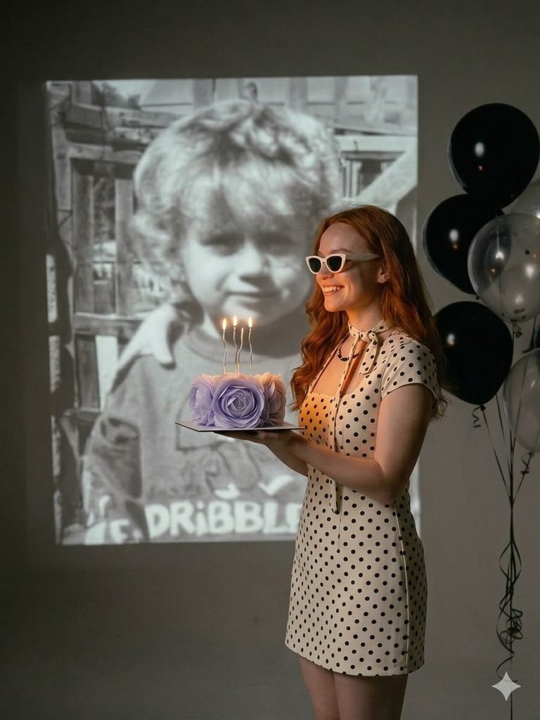 Cream Polka Dot Mini Dress With White Cat Eye Sunglasses_