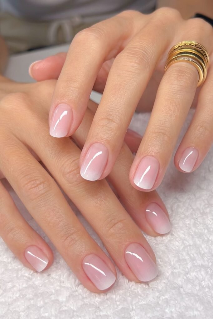 Creamy Pearl Almond Nails With a Jewelry Moment
