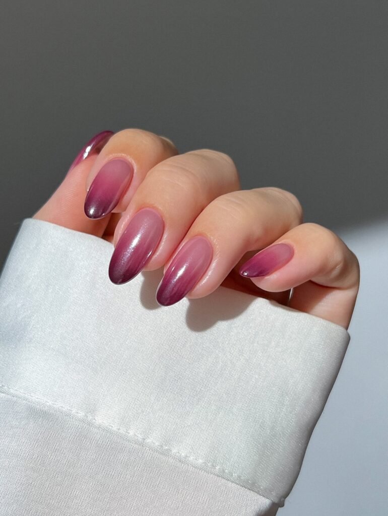 Deep Wine Fade Going Dark at the Tips