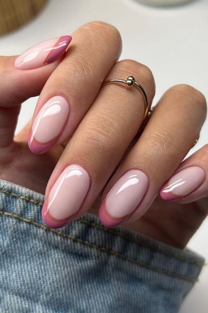 Dusty Rose Tips for a Tone-on-Tone French_