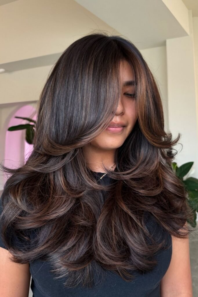 Espresso Base With Caramel Ribbons Around the Face