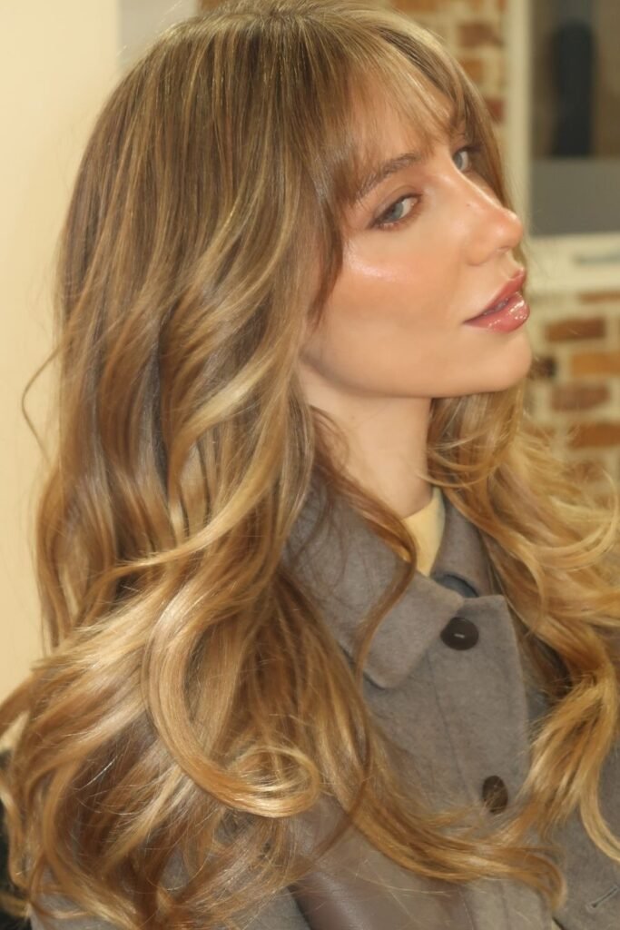 Golden Bronde With Face Framing Highlights